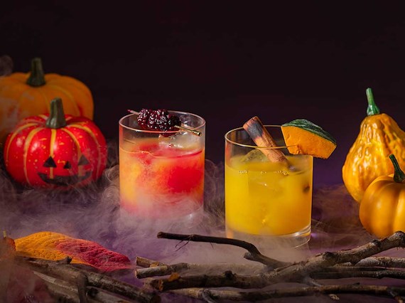 雅庭バー　10月限定 ハロウィンカクテルイメージ